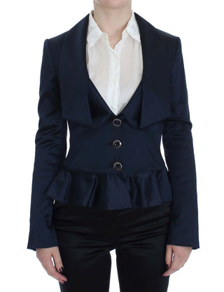 Elegant Blue Blazer Jacket With Designer Flair - Luxury for You