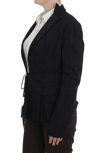 Elegant Black Stretch Blazer Jacket - Luxury for You