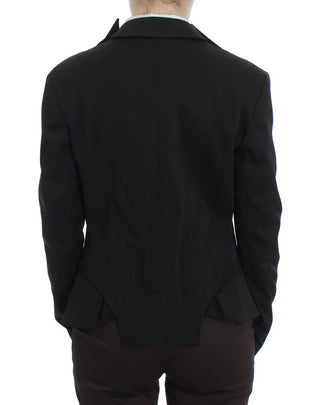 Elegant Black Stretch Blazer Jacket - Luxury for You