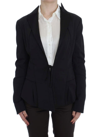 Elegant Black Stretch Blazer Jacket - Luxury for You