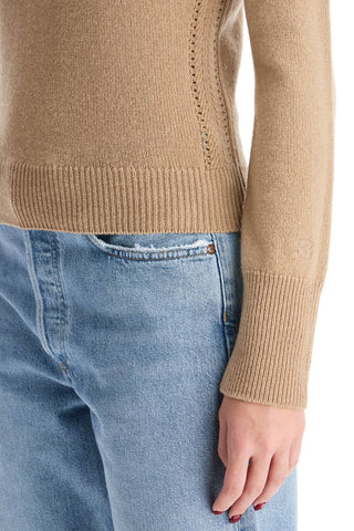 Wool And Cashmere Sweater With Decorative Details