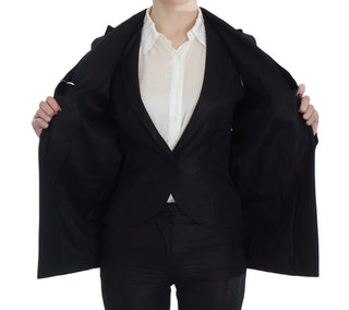 Elegant Three-piece Black Pants Suit - Luxury for You