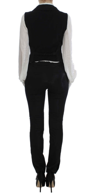 Elegant Three-piece Black Pants Suit - Luxury for You