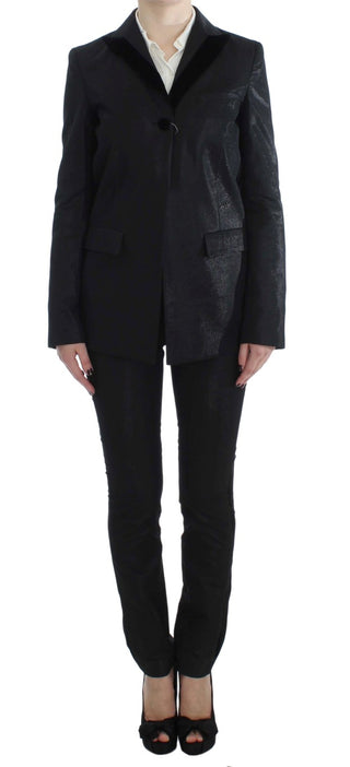 Elegant Three-piece Black Pants Suit - Luxury for You