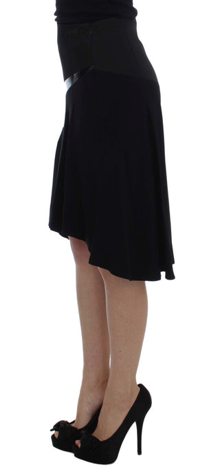 Chic Black And Blue Cotton Blend Skirt - Luxury for You