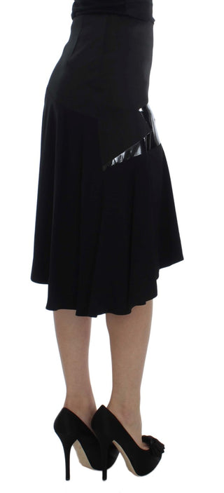 Chic Black And Blue Cotton Blend Skirt - Luxury for You