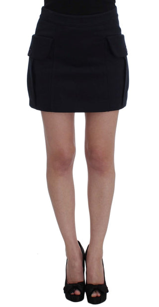 Chic Cotton Mini Skirt In Blue - Luxury for You