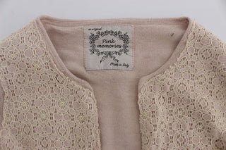 Elegant Pink Wrap Sweater Cotton Knit - Luxury for You