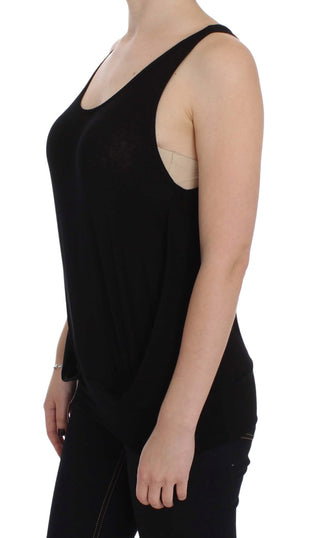 Sleek Black Cami Blouse Tank Top - Luxury for You