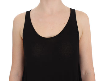 Sleek Black Cami Blouse Tank Top - Luxury for You