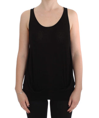 Sleek Black Cami Blouse Tank Top - Luxury for You