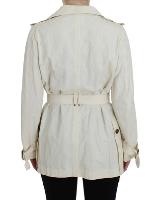 Elegant White Wrap Trench Jacket - Luxury for You