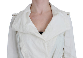 Elegant White Wrap Trench Jacket - Luxury for You