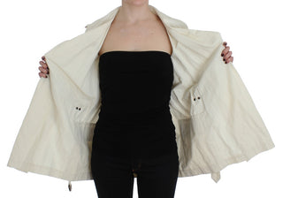 Elegant White Wrap Trench Jacket - Luxury for You