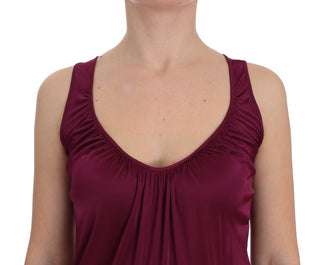 Elegant Purple Rayon Cami Blouse - Luxury for You