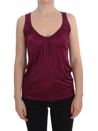 Elegant Purple Rayon Cami Blouse - Luxury for You