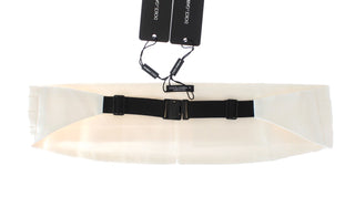 Elegant White Silk Cummerbund - Luxury for You