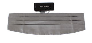 Elegant Silver Silk Cummerbund - Luxury for You