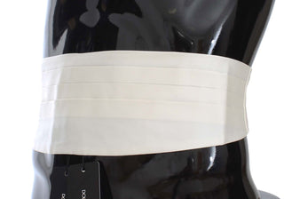 Exclusive White Silk Cummerbund - Luxury for You