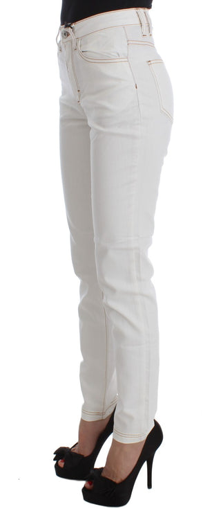 Chic White Slim Fit Denim - Luxury for You