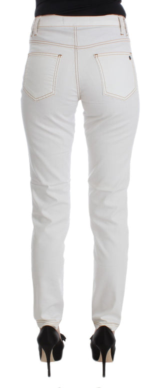 Chic White Slim Fit Denim - Luxury for You