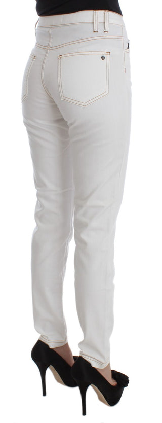 Chic White Slim Fit Denim - Luxury for You