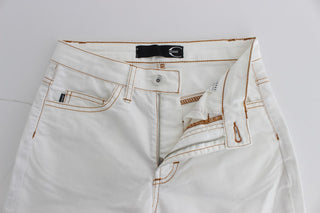 Chic White Slim Fit Denim - Luxury for You