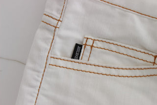 Chic White Slim Fit Denim - Luxury for You