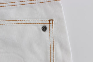 Chic White Slim Fit Denim - Luxury for You