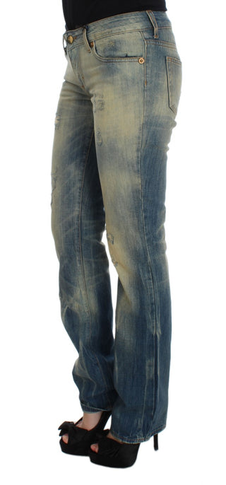 Elegant Slim Bootcut Blue Jeans - Luxury for You