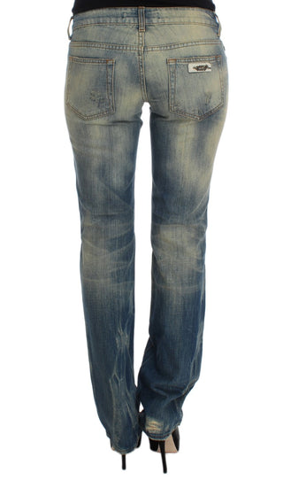 Elegant Slim Bootcut Blue Jeans - Luxury for You