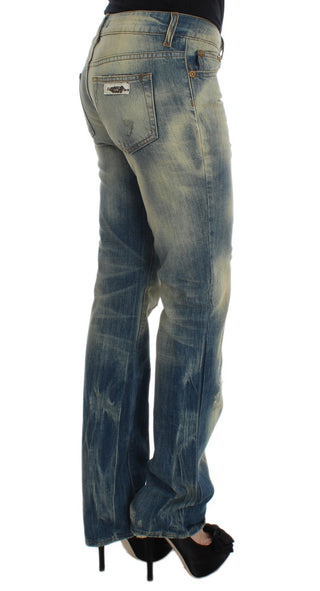 Elegant Slim Bootcut Blue Jeans - Luxury for You