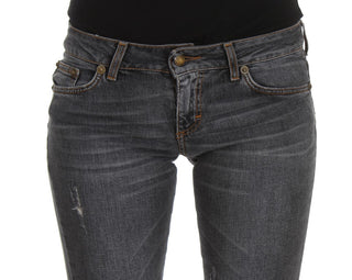 Slim Fit Green Diamond Blue Wash Jeans - Luxury for You