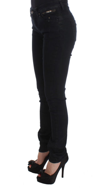 Sleek Slim Fit Designer Jeans In Classic Black - Luxury for You