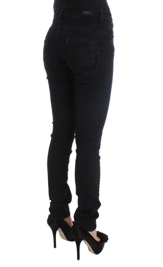 Sleek Slim Fit Designer Jeans In Classic Black - Luxury for You