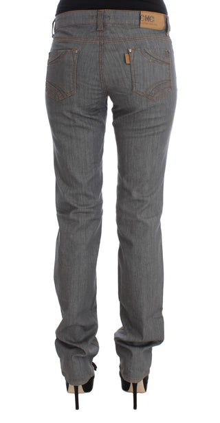 Elegant Gray Regular Fit Jeans - Luxury for You