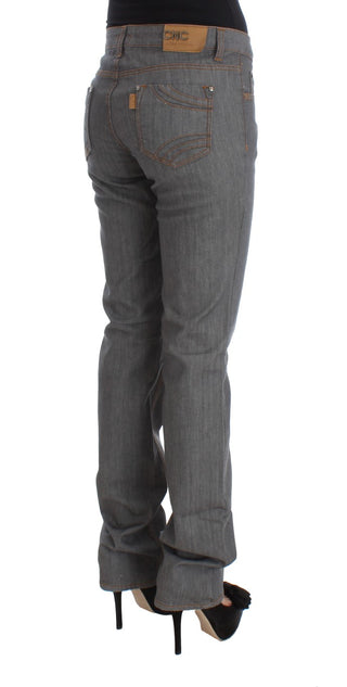 Elegant Gray Regular Fit Jeans - Luxury for You