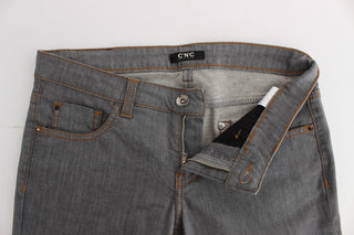 Elegant Gray Regular Fit Jeans - Luxury for You