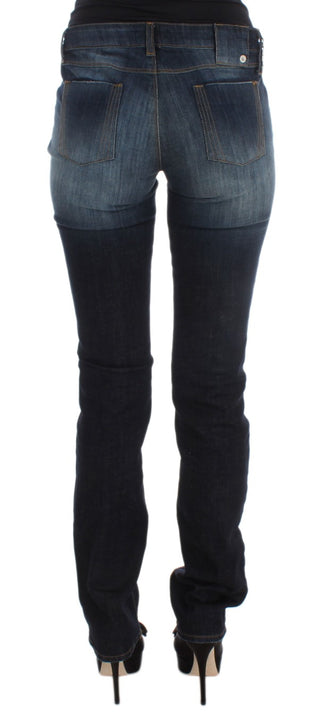 Sleek Slim Fit Blue Designer Jeans - Luxury for You