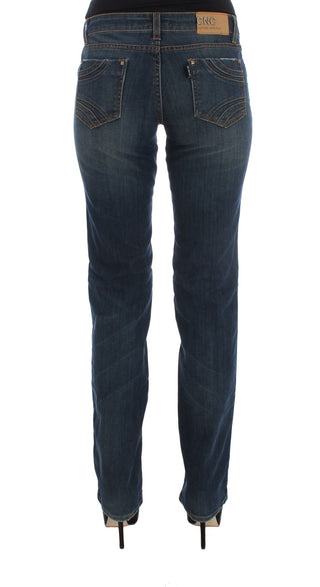 Chic Blue Regular Fit Designer Jeans - Luxury for You