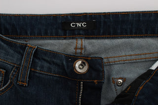 Chic Blue Regular Fit Designer Jeans - Luxury for You