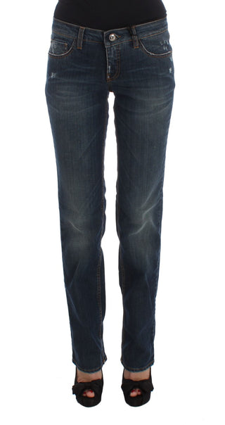 Chic Blue Regular Fit Designer Jeans - Luxury for You