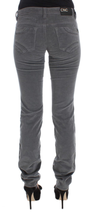 Sleek Super Slim Gray Jeans - Luxury for You