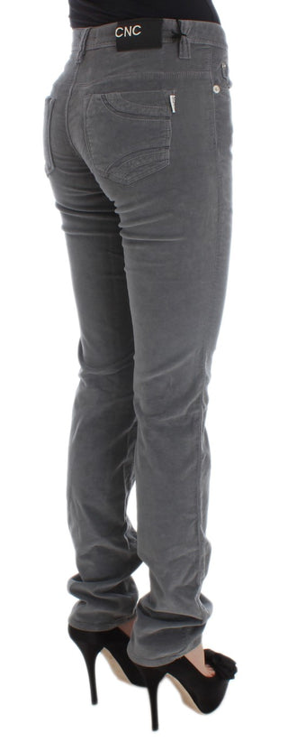 Sleek Super Slim Gray Jeans - Luxury for You