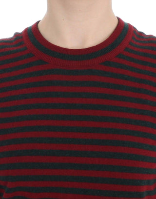 Elegant Striped Cashmere Crewneck Sweater - Luxury for You