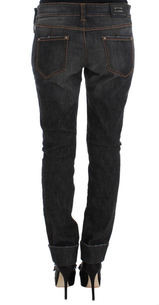 Chic Slim Fit Gray Wash Jeans - Luxury for You