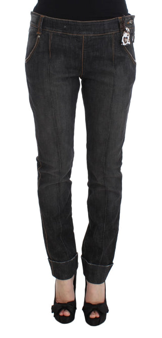 Chic Slim Fit Gray Wash Jeans - Luxury for You