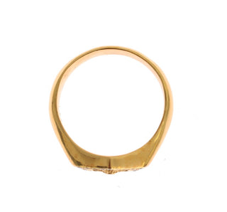 Elegant Men's Gold Plated Silver Ring - Luxury for You