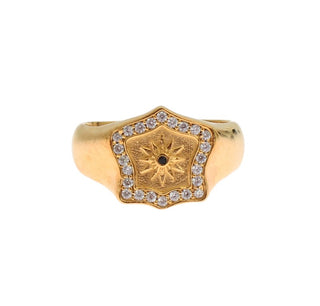 Elegant Men's Gold Plated Silver Ring - Luxury for You