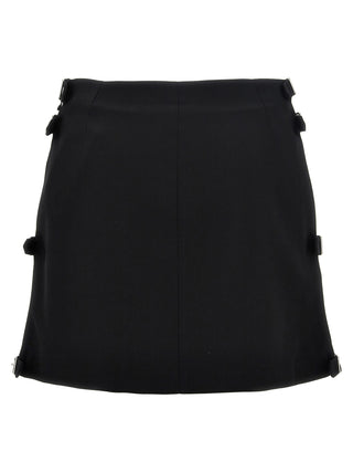 Multi Sangle Wool Mini Skirt